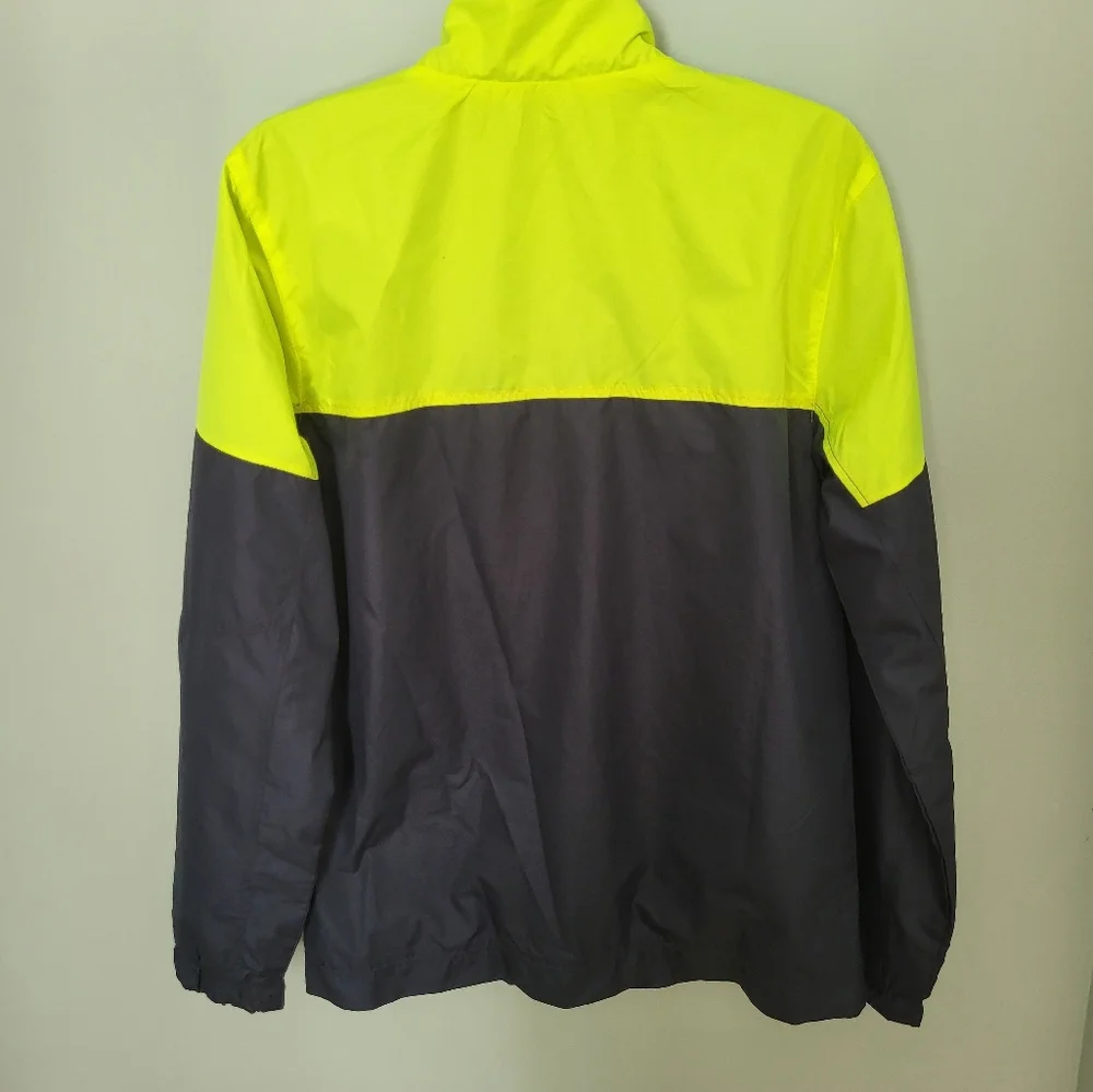 Starter Men Full Zip Lightweight Jacket Neon‎ Yellow Blue Small 34-36